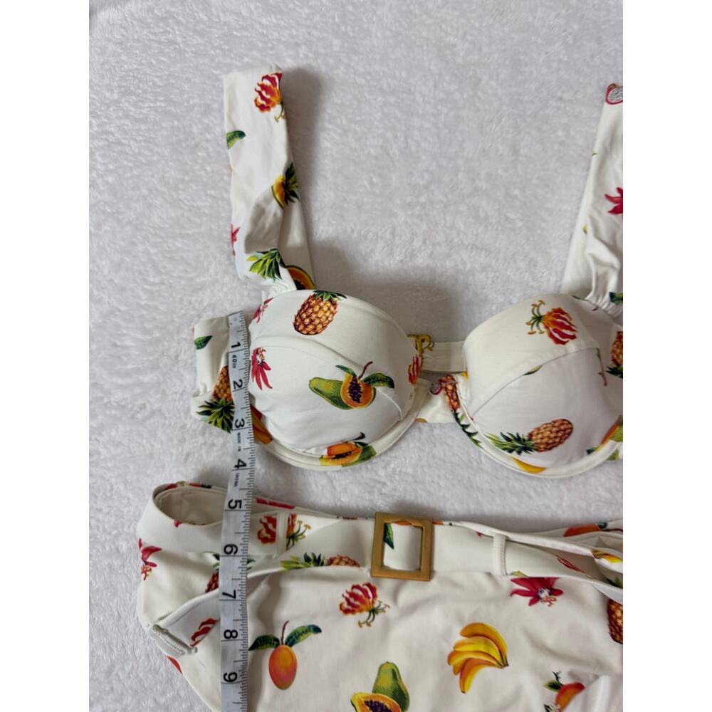 WeWoreWhat Claudia Top Emily Bottom Tropical Fruit Bikini Set S/M - Picture 9 of 9